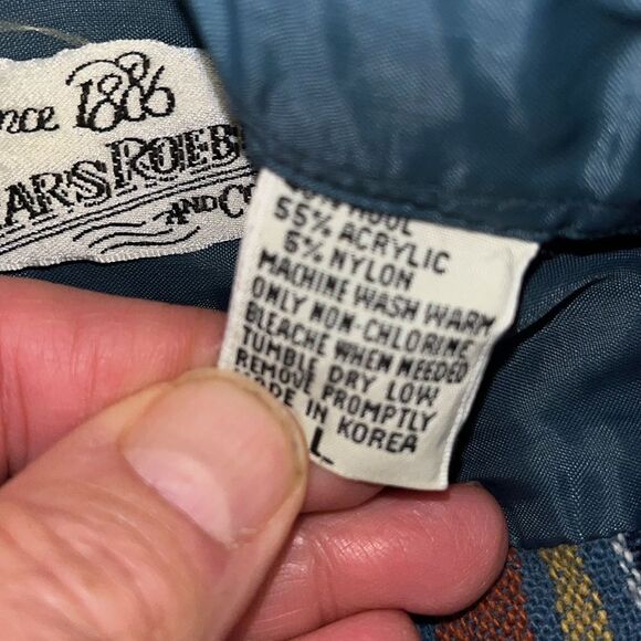 Vintage Sears Men’s Store Shop CPO Wool Blend Heavy Flannel Button Work Shirt - Picture 5 of 7